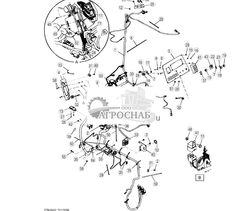 Крепежные детали жгута проводов кабины ( - 303523) - ST818730 260.jpg